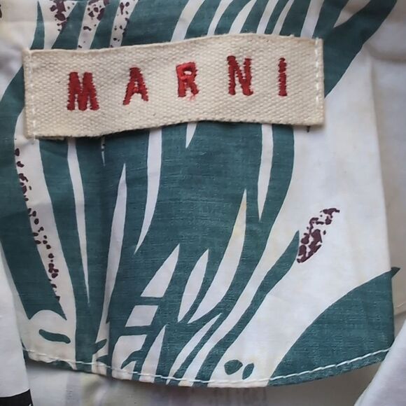 Marni Abstract Patterned Belted Shirt Jacket S - Picture 4 of 12